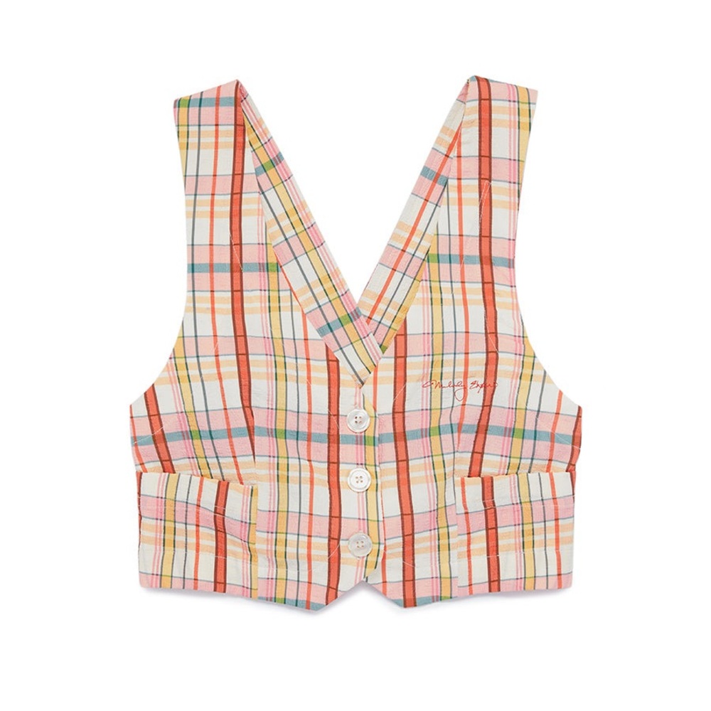 Me. Claudia Plaid Vest